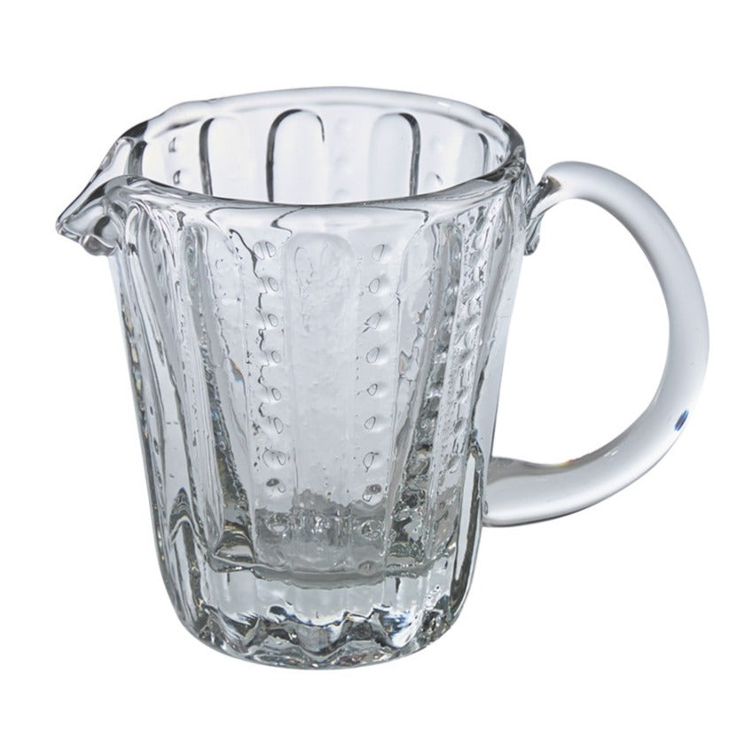 Small Glass Pitcher - Dots