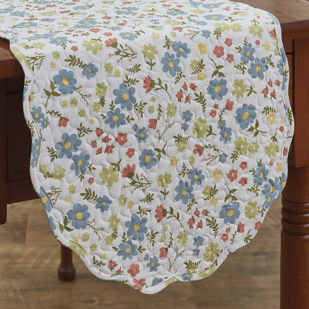 Bloom Print Quilted Table Runner - 36