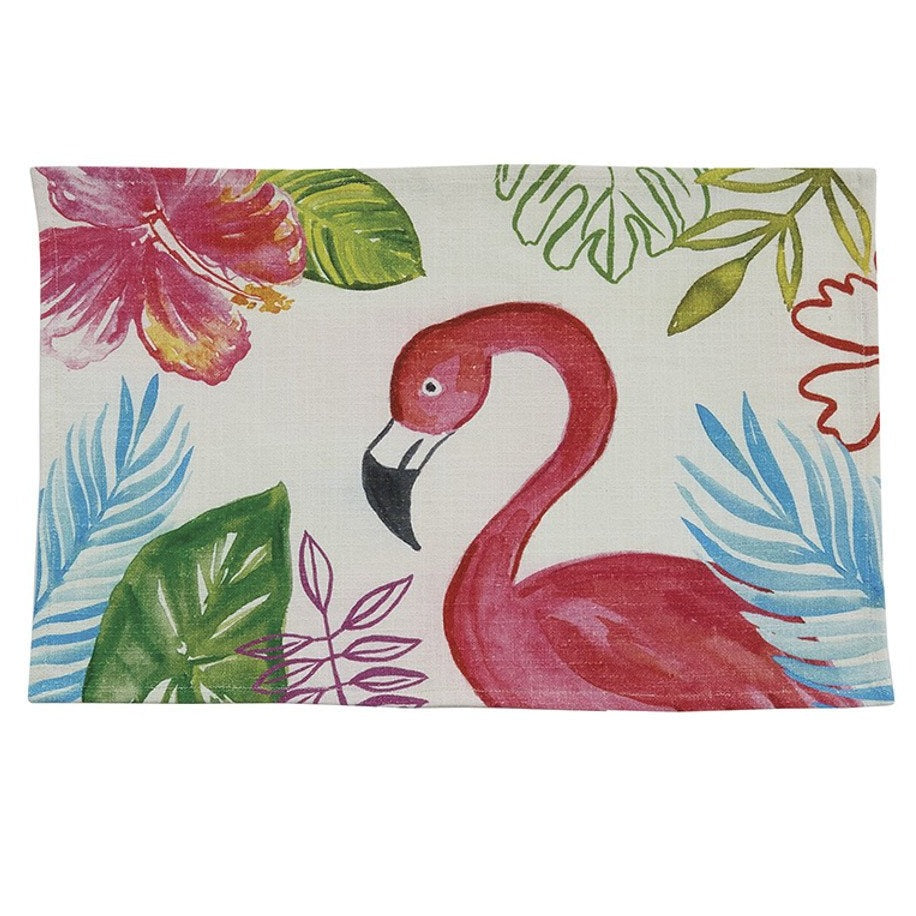 Tropical Paradise Placemat - Flamingo - Set of 4