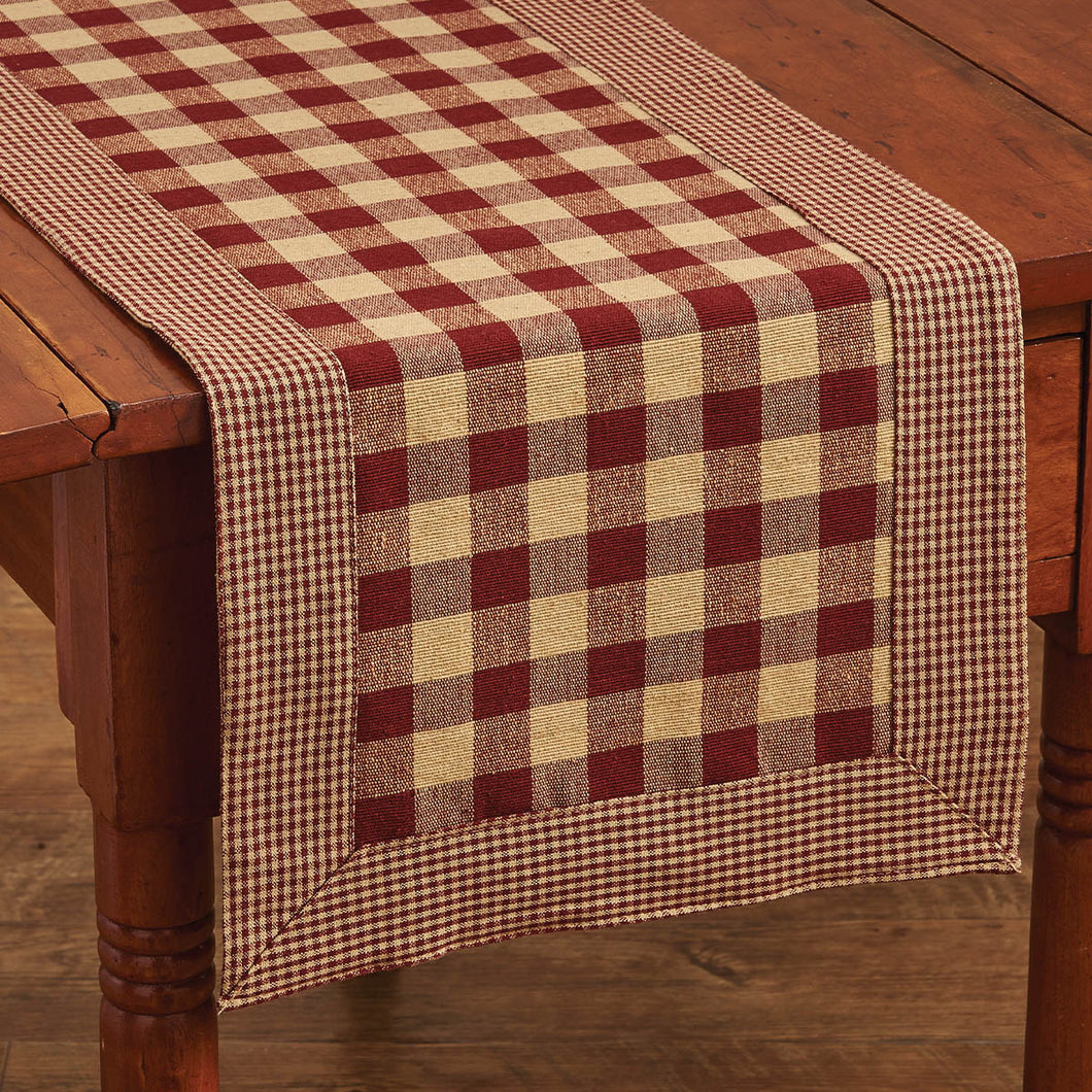 York Table Runner - Wine - 36