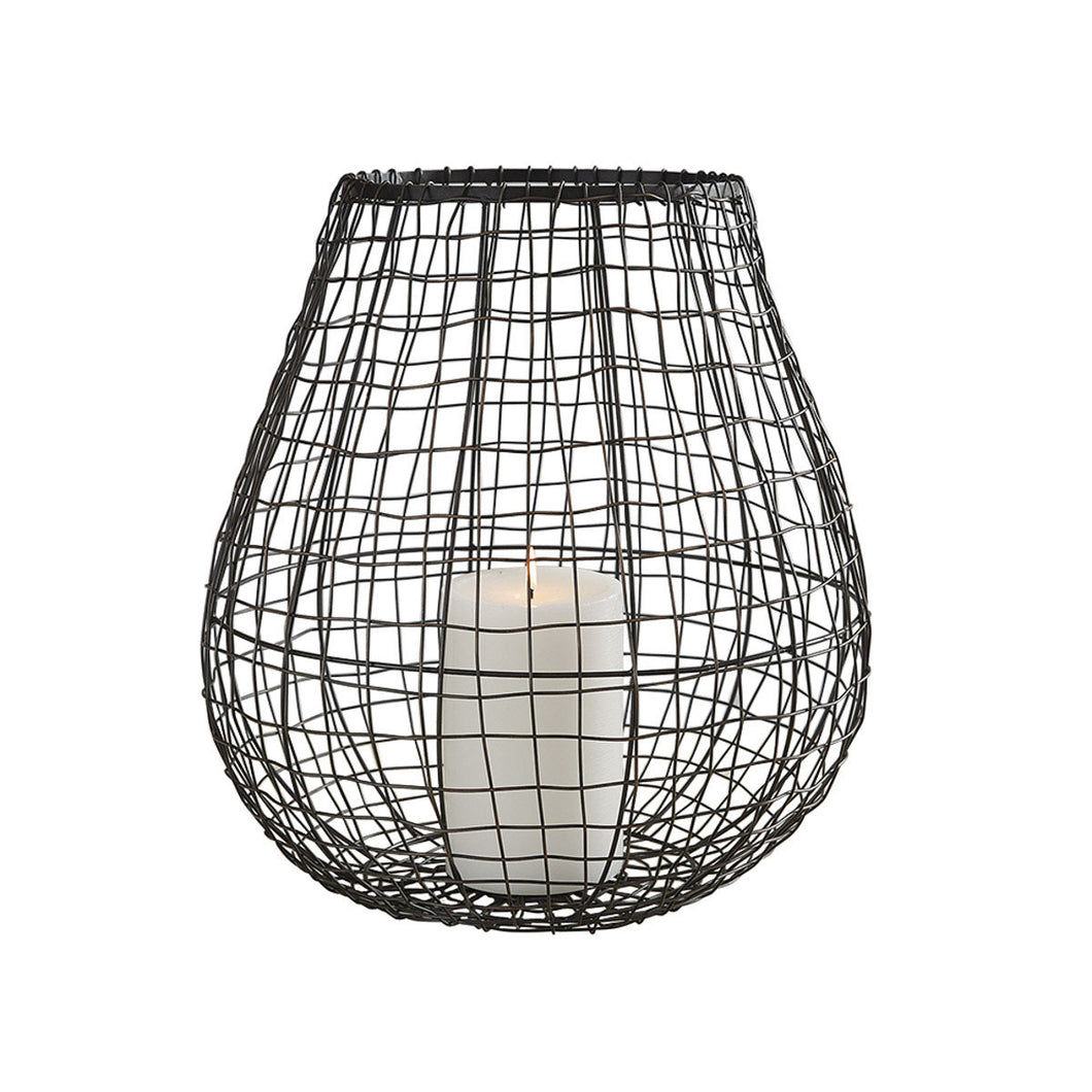 Wire Teardrop Lantern Bronze - Large