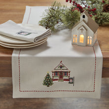 Load image into Gallery viewer, Visit to Santa Table Runner - 36&quot;L
