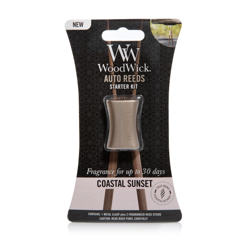 Woodwick Auto Reeds Starter Kit - Coastal Sunset